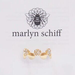 Marlyn Schiff Disc Pave Adjustable Ring